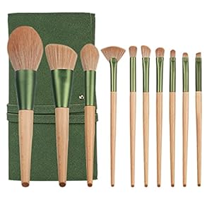 MADALIAN Makeup Brush 10 Sets Beauty Tools with Bag Universal Brush Makeup Brush Foundation Brush