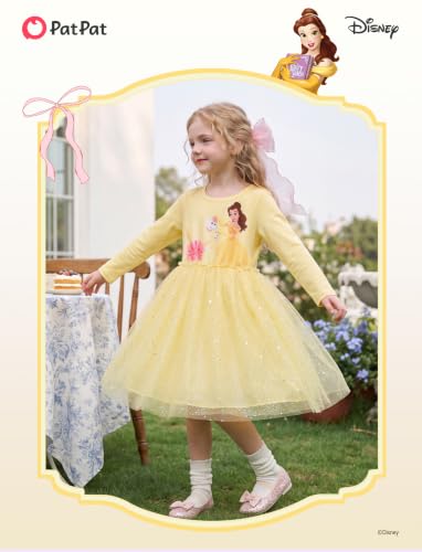 Image of Disney Girls' Tulle Tutu Dress Birthday Party Outfit Toddler to Big Kid