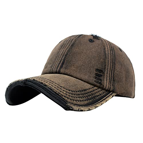 Gorra de Béisbol Vintage Retro de Algodón - Ajustable al Aire Libre, Desgastada y Unisex para Hombre