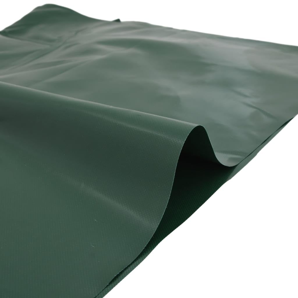 Telone verde 4 x 6 m, 650 g/m², rivestito in PVC, resistente alle intemperie, per giardino, terrazza, balcone, garage, per mobili in legno, auto, barca, rimorchio