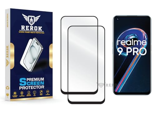 Image of Gorilla Tempered Glass Screen Protector Compatible with Realme 9 Pro [Pack of 2] | Edge-to-Edge, Bubble-Free, Case Friendly, Easy Installation Kit
