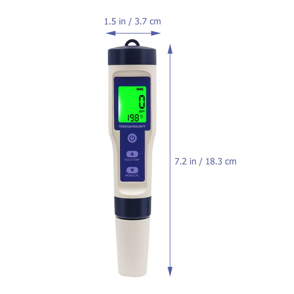 Ipetboom Tester Digitale Portatile per Acqua Salata ad Alta Precisione Display Retroilluminato e Corpo in Plastica, per Acquari Marini e Contesti Acquatici