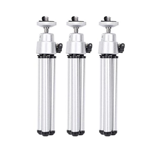 Silber Aluminium Legierung Stativ, Mini Anti-Shake Teleskop Stativ Kamera Stativ Teleskop Stativ, Reisen für Outdoor… – Bild 7