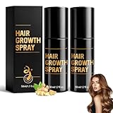 Hair Growth Spray, 2pcs Haarwuchs-Ölspray, 50ml Hair Thickening Spray for Thinning Hair, Nicht Fettend, Promotes Thicker, Für Dünner Werdendes Haar, für Frauen und Männern, für alle Haartypen