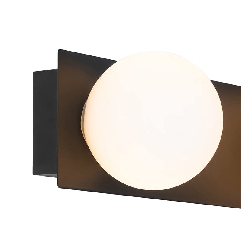 Applique murale 3 lumières L 480 mm Noir Moderne éclairage extérieur