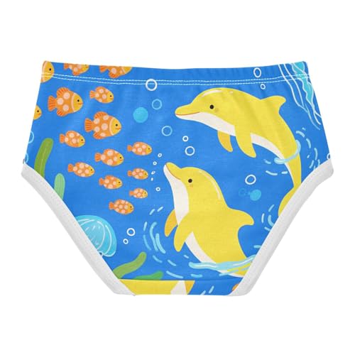 GuoChe Organic Cotton Panties 1-piecing Hip Design Panties Organic Underpants for Girls in Sizes 2T,3T, 4T, 5T, 6Y and 8Y2