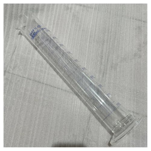 Éprouvette graduée en verre 1000ml à haute résistance thermique et bec verseur