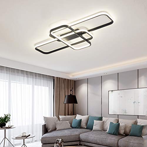 Plafonnier LED design carré dimmable pour salon et chambre - 5