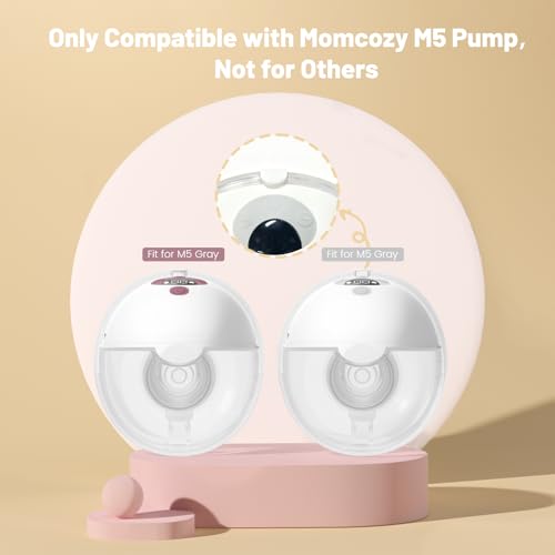 Image of 6Pcs Silicone Spout Cap Compatible with Momcozy M5 Wearable Breastpump, Dustproof, Keep Clean, Prevents Leaks from The Top, Fit for M5 Breast Pump Parts, White 6Pack