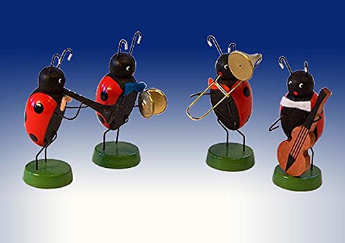 Figurines de coccinelles de Pâques 7cm : le cadeau traditionnel en bois idéal