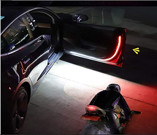 Image of WolkomHome Exclusive Door Light Car Decoration Light Strips Strobe Flashing Opening Door Warning Flashing Lamp Safety Waterproof Decorative Lights Set of 2 Pc Universal for All Cars