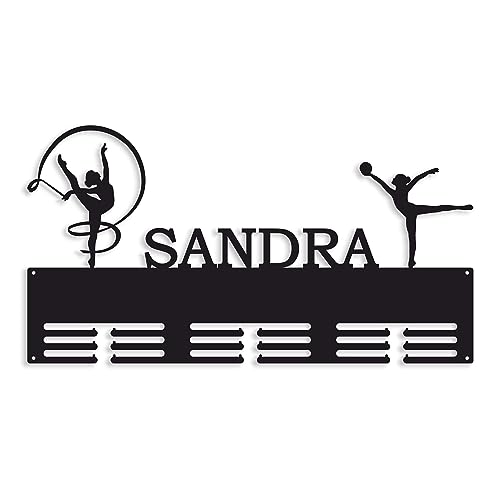 Porta medallas con nombre personalizado, Gimnasia rítmica para ni...