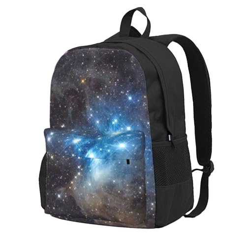 ZASJTO Mochila com estampa de céu estrelado de espírito, mochila de viagem de grande capacidade para viagens, caminhadas, adequada para viagens, caminhadas