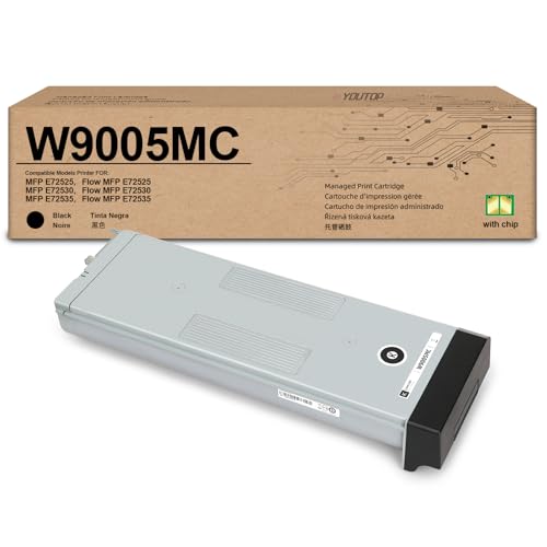 Toner W9005MC noir compatible HP E72530dn pour stopper les bavures d'encre sur vos dossiers