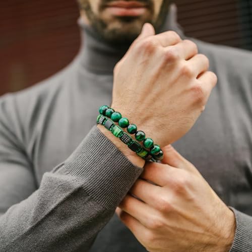 Pulsera de piedras naturales para hombre GT collection miniatura 4