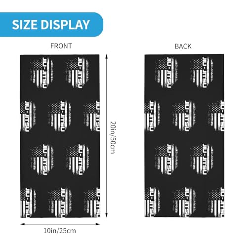 Jiu Jitsu USA Flag Neck Gaiters Face Masks Scarves Sun Protection Balaclavas Headbands Unisex2