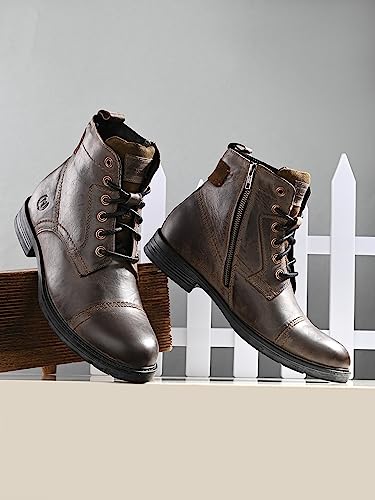 Image of MONDAIN New Trend Damaged Desgine Leather Boot for Men