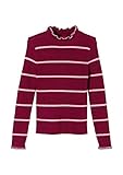 Stehkragen mit Rüschen s.Oliver Junior Mädchen 403.10.010.17.170.2058577 Pullover, Dark Pink Stripes, 104/110/REG