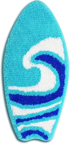 Image of AAZEEM Mat Rugs Non-Slip Abstract Bath Rugs Cute Mat Washable for Tube|Rectangular Door Mat for Home |Drawingroom |Easy Clean Indoor and Outdoor Floor Mat |Super Absorbent |Dark Blue|33 X 70 Cm |