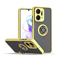 Custodia Huawei Honor X7a Con Anello Girevole - Cover Traslucida Verde Con Supporto Magnetico - Doppio Strato TPU+PC - Foto 12