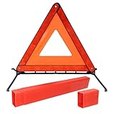 HIAHXC Faltbares Warndreieck Auto mit Box,Warndreieck Kfz für Pannenhilfe & Unfallsicherheit,Kompakt, Reflektierend, StVZO-konform,Auto Warndreieck für KFZ, Motorrad & Pannenset