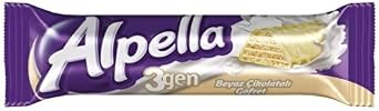 LKER Alpella 3gen Beyaz  ikolatal  Gofret, 28 Gr