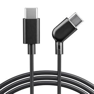 Steinwhale Câble de charge USB‑C vers USB‑C AR Glasses Charging Cable, prend en charge la charge rapide de 60 W, le transfert de données 10 Gbps et l'écran 4K @ 60 Hz – Veste en PVC hautement