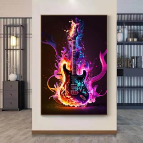 Décoration d'intérieur murale de violon abstrait sans cadre 60x80cm - 2