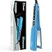Produktbild Haarglätter Ovonni Professionelles Glätteisen mit Breiterer 45 mm Platte aus Titan, LCD-Display mit 18 Temperatureinstellungen für Alle Haartypen, Dual Spannung - Blau