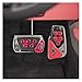 WHSDBPXP Brake Pedal Car Styling Racing Pedals Universal Automatic Set Kit car Foot Pads(Automatic Red Set)