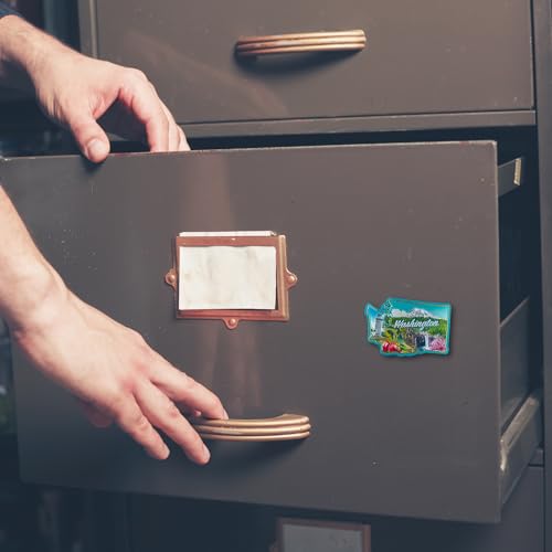 Imán decorativo para refrigerador Washington pequeño miniatura 4