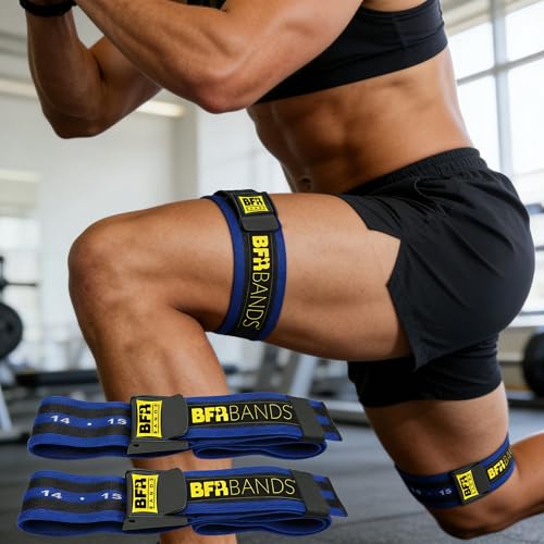 Image of Occlusion Training Bands 4-Pack - Booty Bands Blood Flow Restriction Bands for Arm Muscle Legs & Hip Building Without Heavy Weight Lifting, Fast Muscle Growth