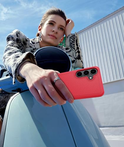 Coque antichoc Samsung S25 FE rouge robuste et légère - 7