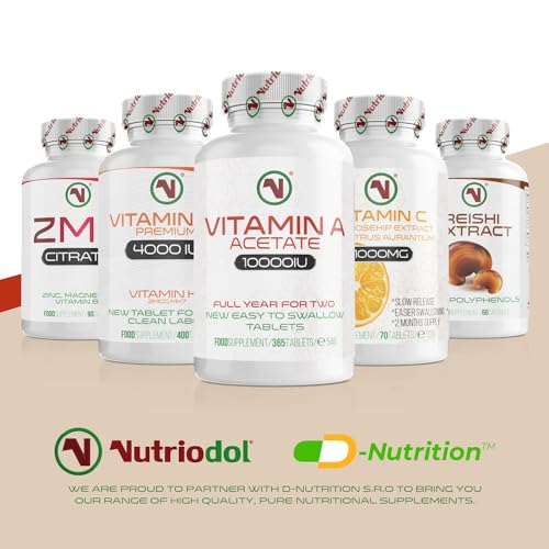 Nutriodol Vitamin A 10,000IU | 365 Easy to Swallow Tablets | High Strength | for Normal Skin, Eyes & Immune System | Clean Formula by Nutriodol. - Image 8