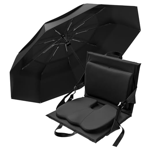 Best umbrellas for a football game Stadium Seat and Repel Umbrella Combo