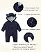JingleBaBa Newborn Baby Bear Outfit Suit Girls Boys Fleece Jumpsuit Romper Winter Hooded Snowsuit Outerwear 0-3 Months