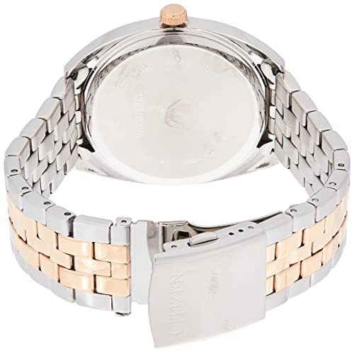 CITIZEN Stainless Steel Quartz Analog Blue Dial Men Watch-Bi5096-53L, Rose Gold Band - Image 2