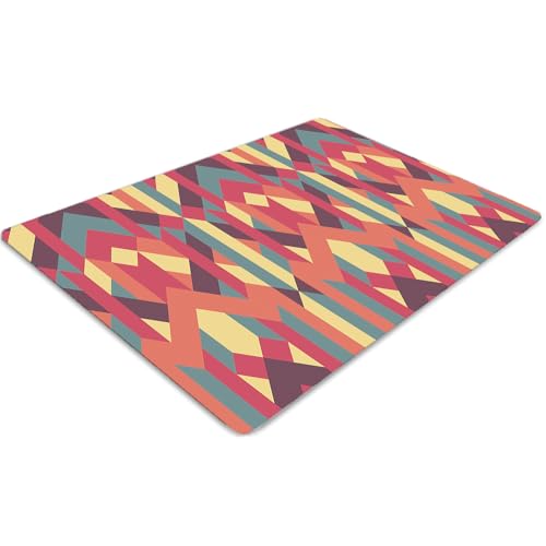 Tapis de chaise PVC protège-sol imperméable et rectangulaire 100x70 cm - 2