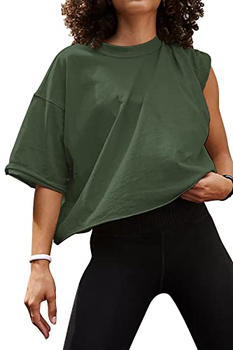 Hiking Shirt Tops Women Graphite Green M