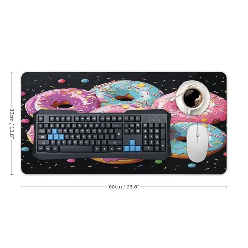 Donut Mouse Pad grande antideslizante goma 30x60 cm miniatura 2