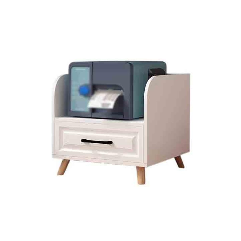 Soporte para impresora Estante de almacenamiento for impresora debajo de la Mesa, rueda Universal silenciosa, estante de almacenamiento de gran capacidad deslizante de tres secciones Mesa para impreso