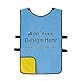 TopTie Custom Reversible Soccer Pinnies Sports Practice Jersey Basketball Vest for Adult and Youth-Yellow/Sky Blue-L