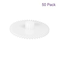 Vista 5 de DMiotech 50 Pack 50 Teeth Plastic Gears Model 50102A Reduction Gear Plastic Worm Gears for DIY Cars, Robots, Model Making