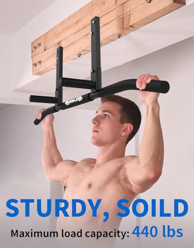 Joist Mounted Pull Up Bar, Ceiling Mount Chin Up Bar for Home Gym, Beam, Rafter, Easy installation, 42" Wide Bar - Image 3