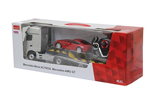 Jamara 405105 2.4G 1: 24 Auto Mercedes Actros 1: 26 2.4G Amg Gt Vehicle, Pack Of 2, Silver/Red #TOP4