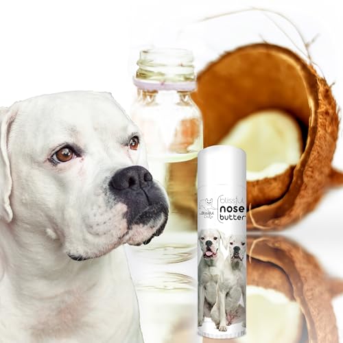 Image of The Blissful Dog White Boxer Nose Butter for Dry, Cracked Skin, Lick-Safe Dog Nose Balm with Moisturizing Shea Butter, Almond, Olive, and Essential Oils, Pet Supplies, Uncented, 0.50 oz.