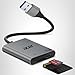 Acer SD Card Reader, USB A 3.0 to Micro Memory Card Reader, Aluminum Dual Slot SD to USB Adapter for Computer, PC, Laptop and Type A Devices, Compatible with SD/Micro SDXC/SDXC/SDHC/MMC/TF Cards