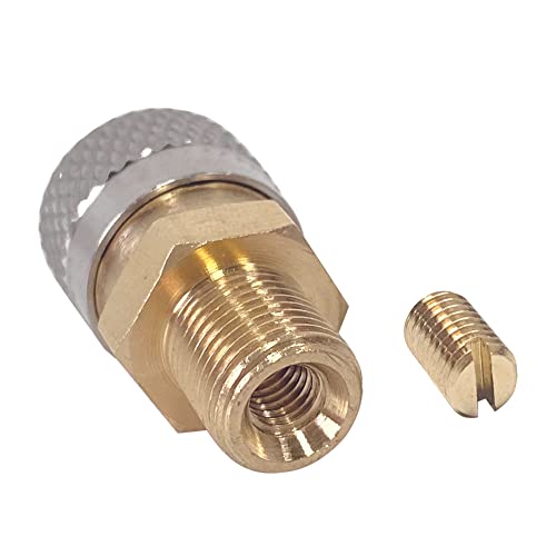 Universal 1/8" Bspp Male Thread Quick-Disconnect Plug Adapter, Foster Female Quick-Disconnect To 1/8'' Bspp Male, 5000 Psi, Pcp Paintball Charging Fittings Plug #TOP2