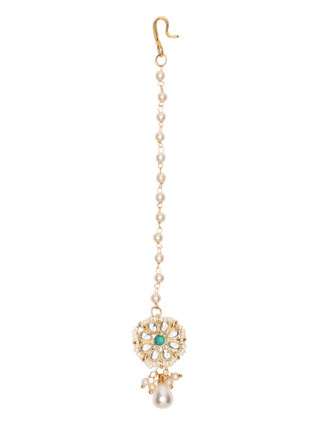 I Jewels Gold plated Pearl Kundan manng tikka for baby girls/kids (Style 6) (B0107SI1SW) Amazon Price History, Amazon Price Tracker