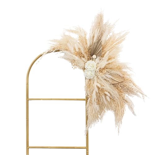 Angel Wing Pampas Grass & Rose Arrangement miniatura 1